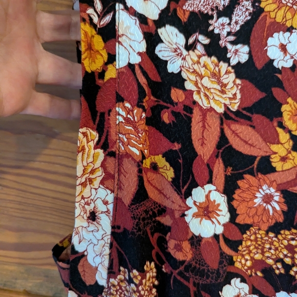 Maurices Red and White Wrap Maxi Dress V-Neck Sleeveless - Picture 7 of 9